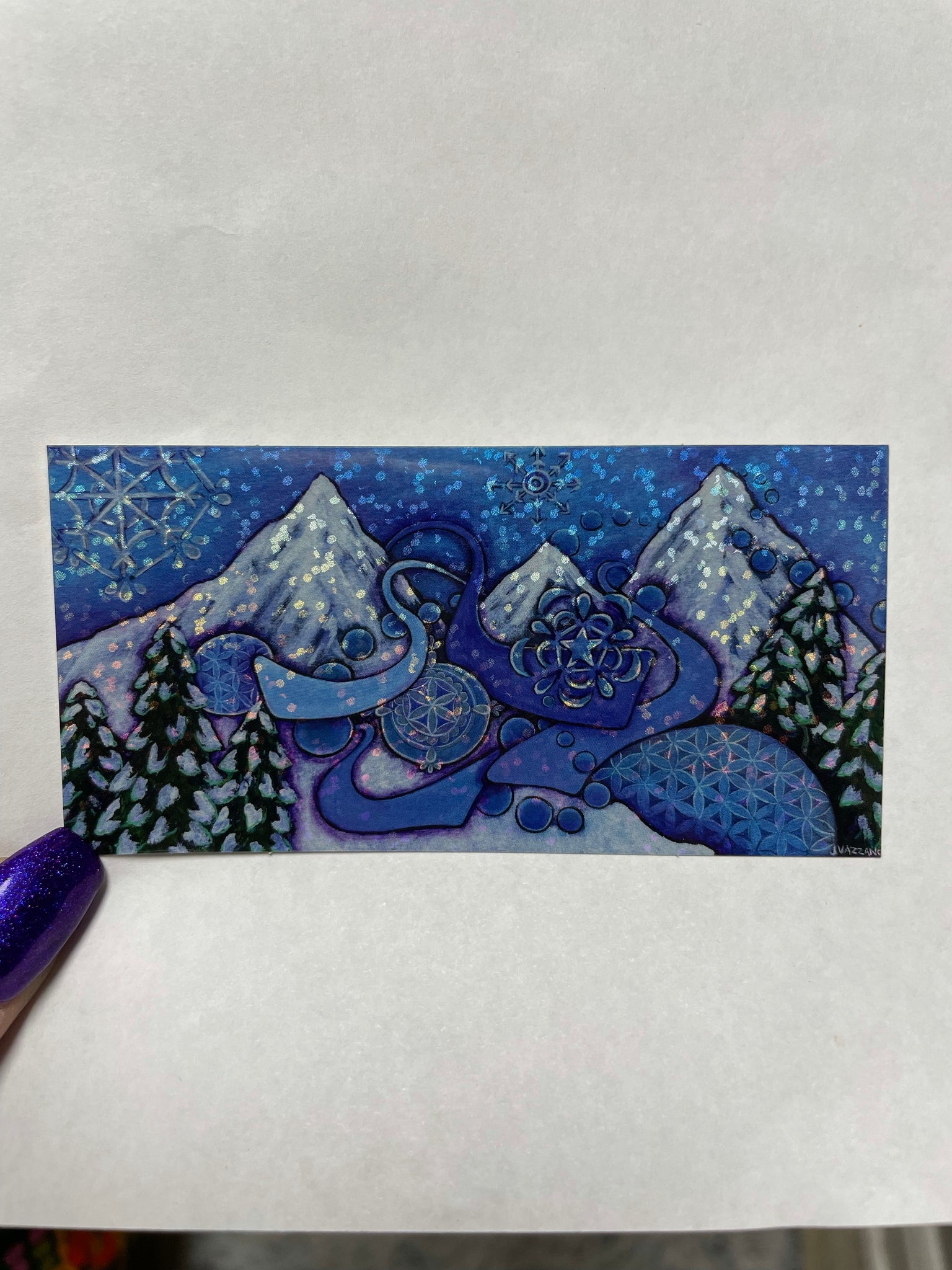 Snowflake Peaks Sticker